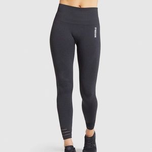 Gymshark Origin Seamless Leggings - Black Marl